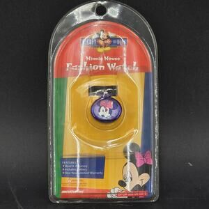 Rare 90s Minnie Mouse Disney Pendant Necklace Pocket Watch New in Package